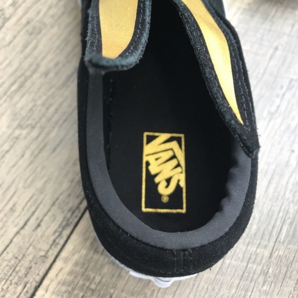 VANS Slip On Bunny Black Gold Kids AUTHENTIC - Picture 7 of 7